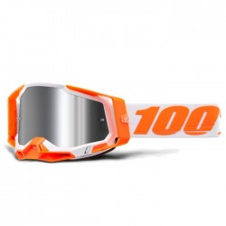 100% Maschera 100% Racecraft 2 arancione lente silver mirror